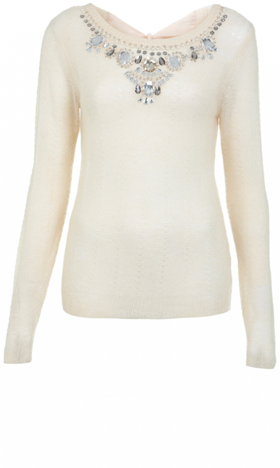 Miss Selfridge Cream Jumper, £42