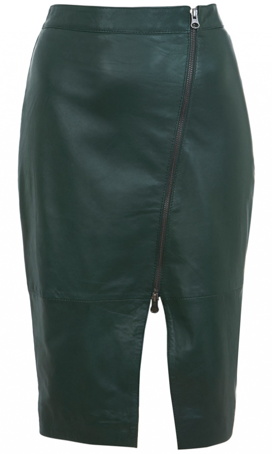 Miss Selfridge Leather Skirt, £80
