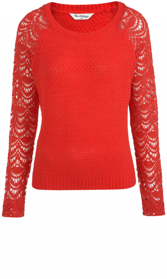 Miss Selfridge Red Texture Jumper, £39