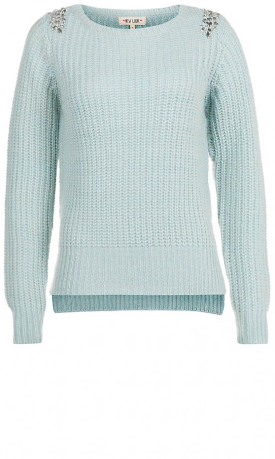 New Look Mint Green Embellished Jumper, £24.99