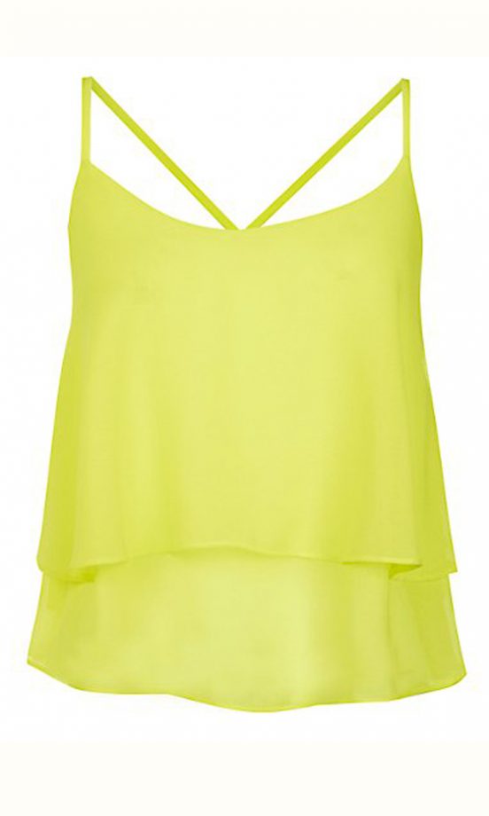 New Look Neon Yellow Double Layer Cami, £14.99