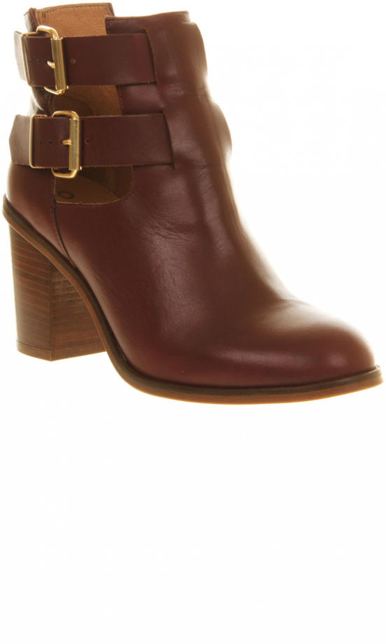 Office Burgundy Leather Boot, £85