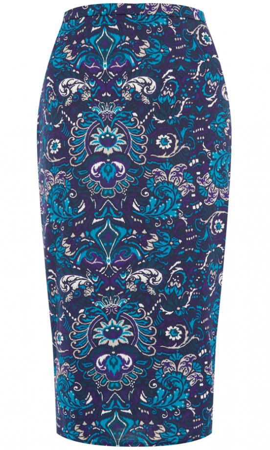Primark AW13 Collection: Purple Baroque Pencil Skirt