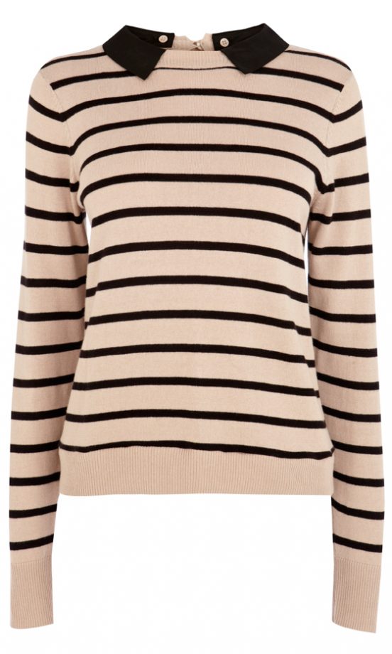 Striped Collared Jumper, £38