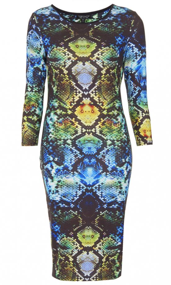 Topshop Snake Midi Dress, £38
