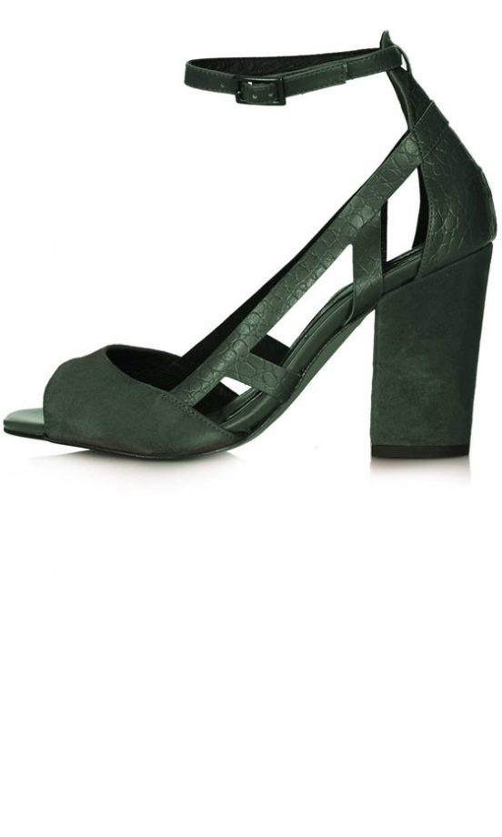 Topshop Green Strappy Heels, £65