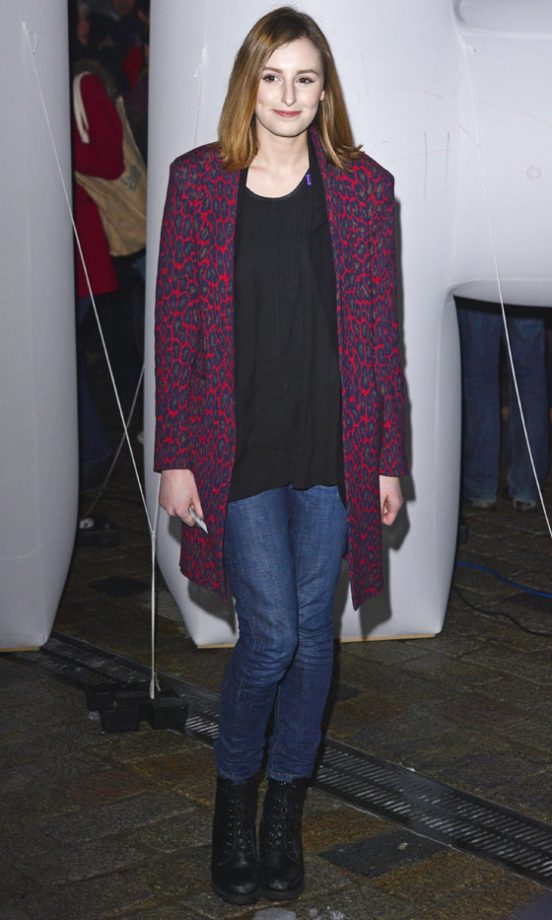 Laura Carmichael Works The Ultimate Leopard Print Coat At Somerset House, 2013