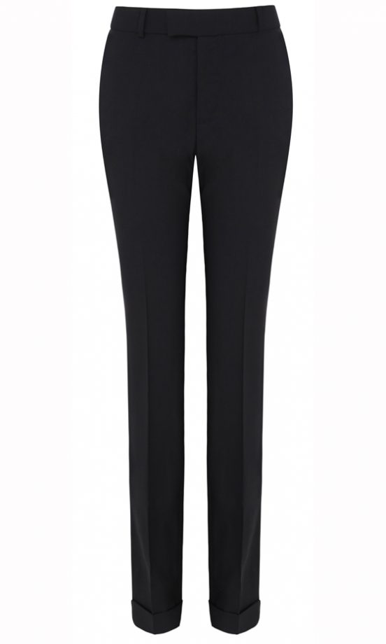 Marks & Spencer Best Of British Collection Preview: Black Tailored Turn Up Trousers, £129