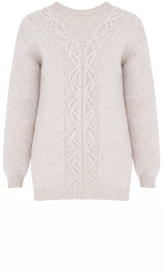 Marks & Spencer Best Of British Collection: Cream Cable Knit Jumper, £129