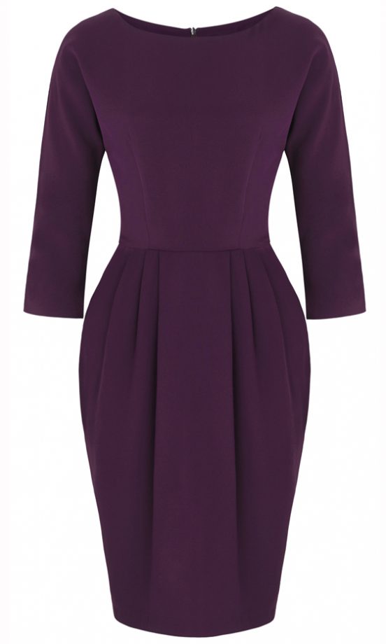Marks & Spencer Best Of British Collection Preview: Purple Sleeved Pocket Dress, £159