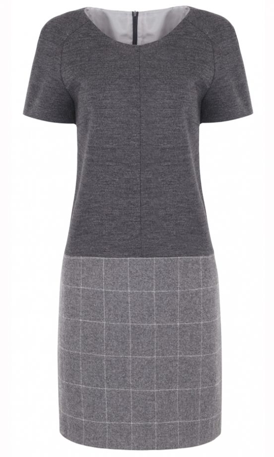 Marks & Spencer Best Of British Collection Preview: Grey Check Zip Dress, £159