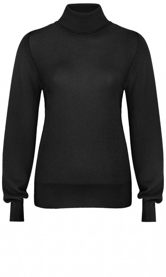 Marks & Spencer Best Of British Collection Preview: Black Wool Polo Neck, £99