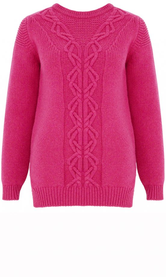 Marks & Spencer Best Of British Collection Preview: Pink Cable Knit Jumper, £129