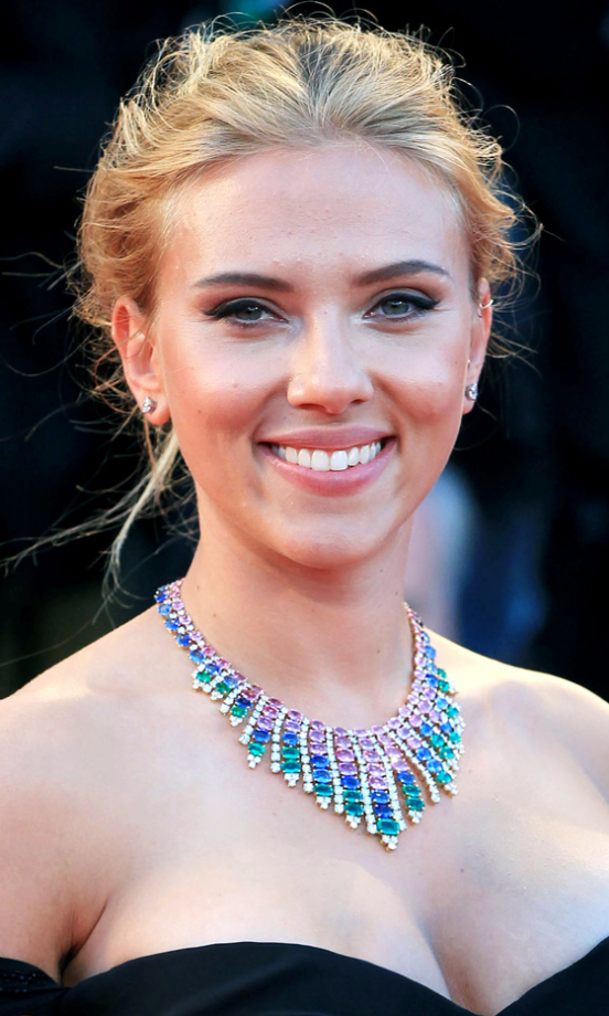 Scarlett Johansson Goes For A Messy Updo At Venice Film Festival, 2013