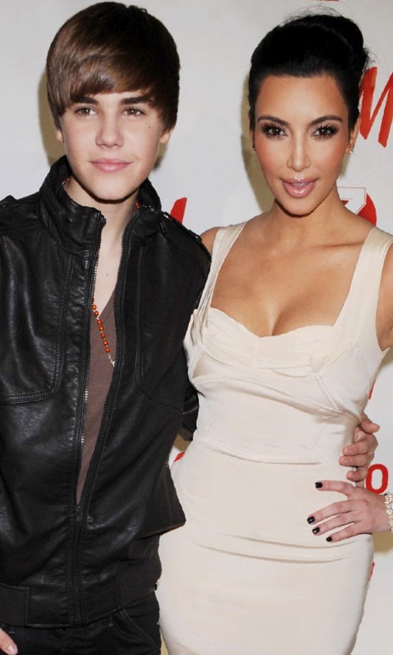 Justin Bieber Took A Shine To Kim Kardashian At The Z100 Jingle Ball, 2010
