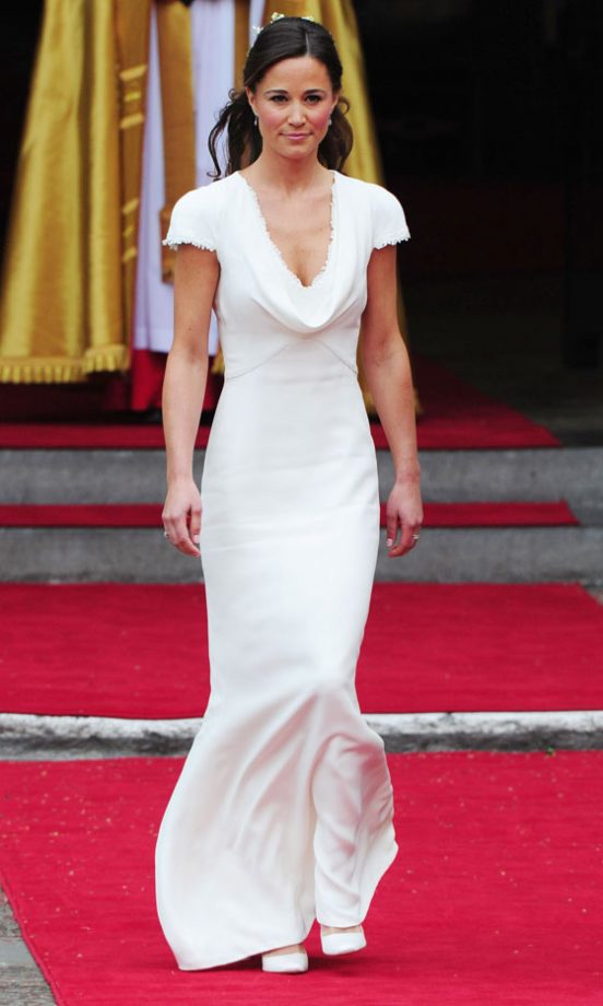 Pippa Middleton Officially Becomes Our Girl Crush Wearing An Alexander McQueen Dress At Kate Middleton And Prince William’s Royal Wedding, 2011