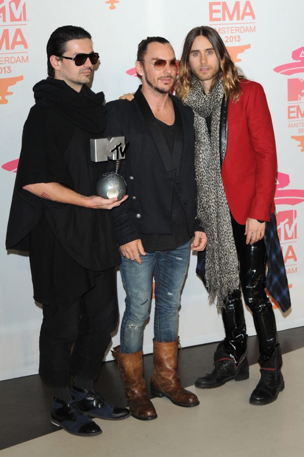 30 Seconds To Mars Win 'Best Alternative Act' At The 20th MTV Europe Music Awards In Amsterdam, 2013