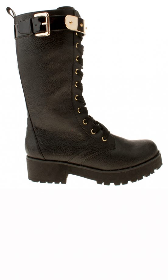 Schuh AW13 Collection: Black High Biker Boots, £75