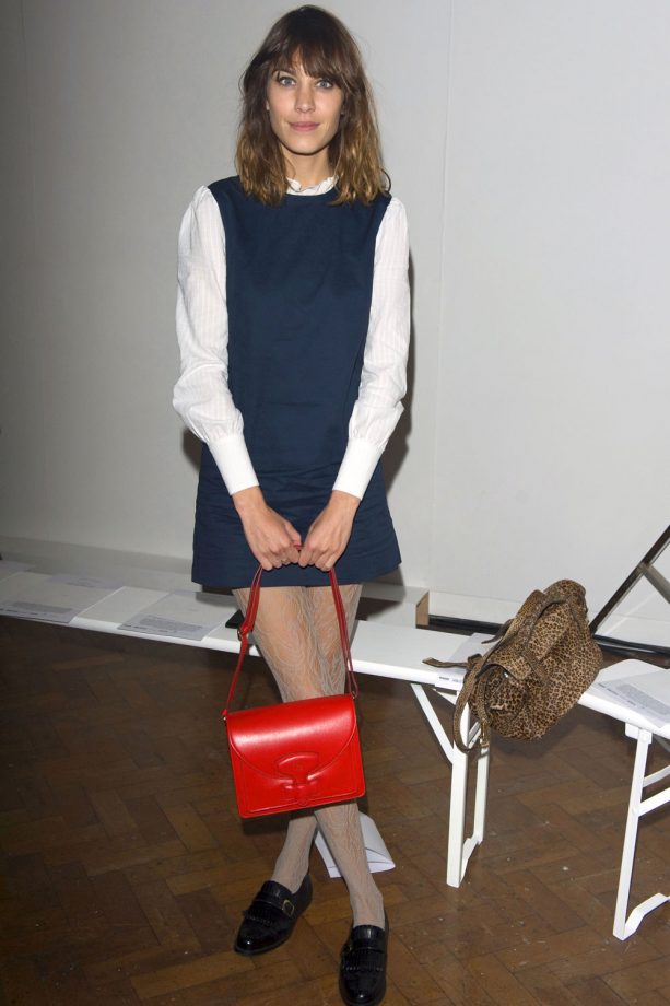 Alexa Chung At Fashion Week, February 2012