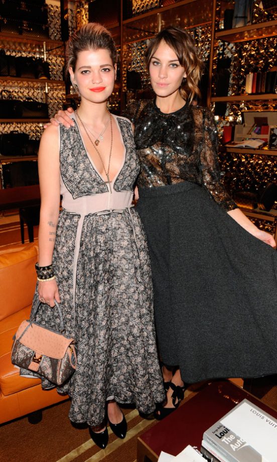 Alexa Chung Looked Very Demure In Louis Vuitton Fall 2010