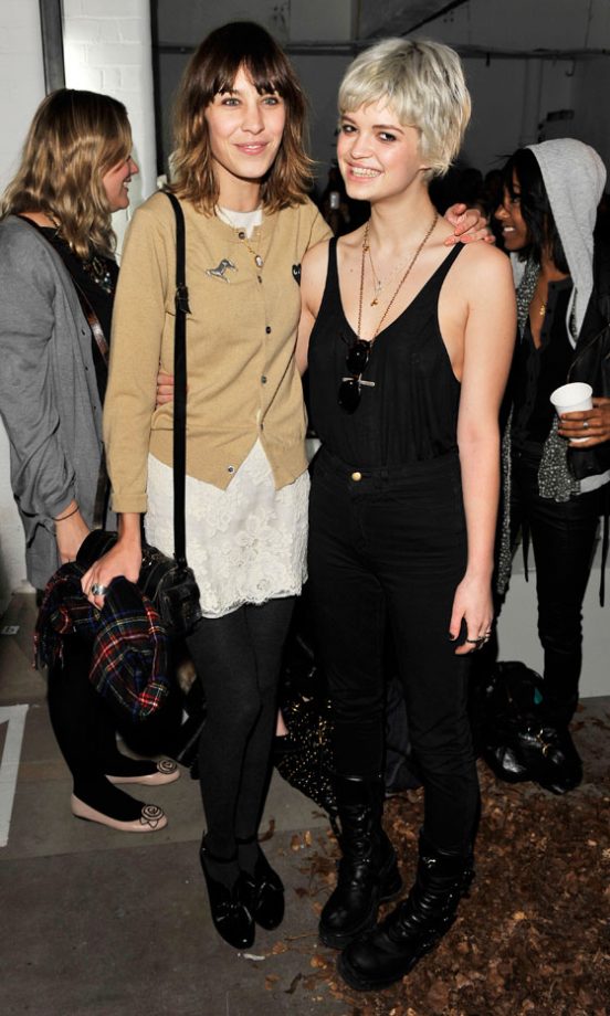 Alexa Chung And Pixie Geldof At The Topshop Unique A/W 2010 Show