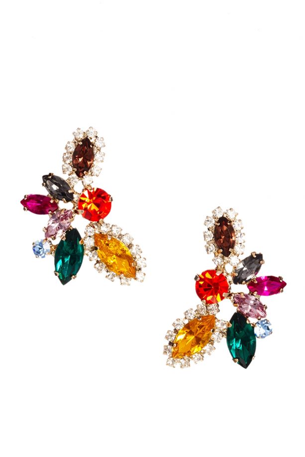 Asos Love Rocks Multicolour Rhinestone Chandelier Earrings, £35