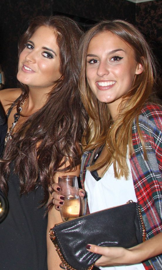 Binky Felstead And Lucy Watson At The Big Smoke's Launch Party In London, 2013