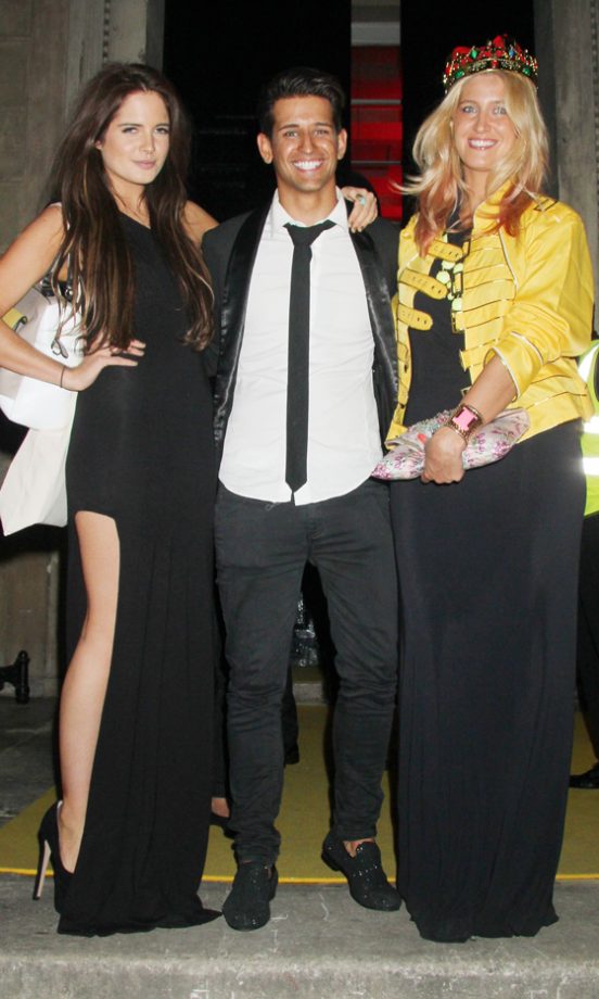 Binky Felstead, Ollie Locke And Cheska Hull At The Queen AIDS Benefit In London, 2013