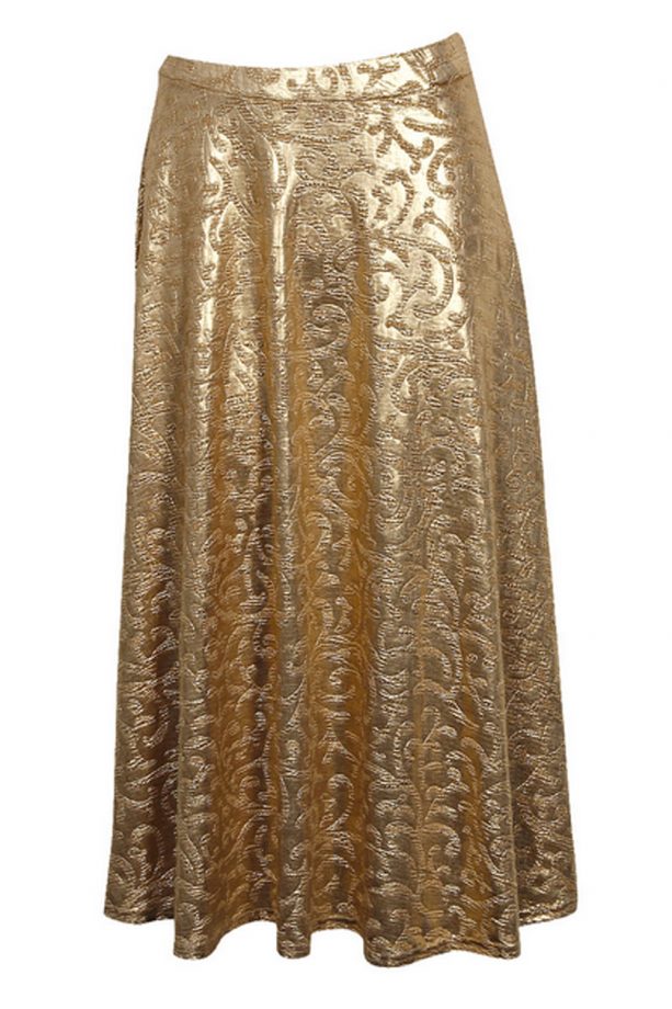 Boohoo Demi Jacquard Full Midi Skirt, £20