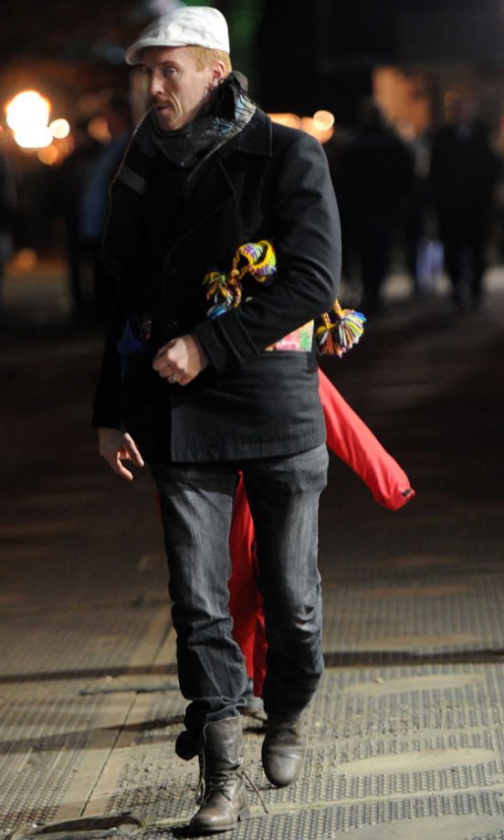Damien Lewis Wins The Hot Dad Competition At Winter Wonderland In London, 2013