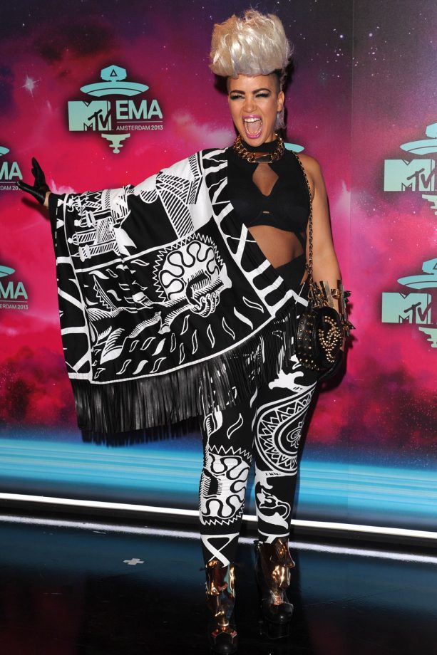 Eva Simons Is Hair-Raising At The 20th MTV Europe Music Awards In Amsterdam, 2013