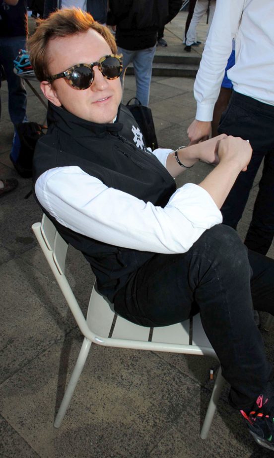 Francis Boulle At Charles Finch's Chucs Swimathon At The Serpentine Lido In London, 2013