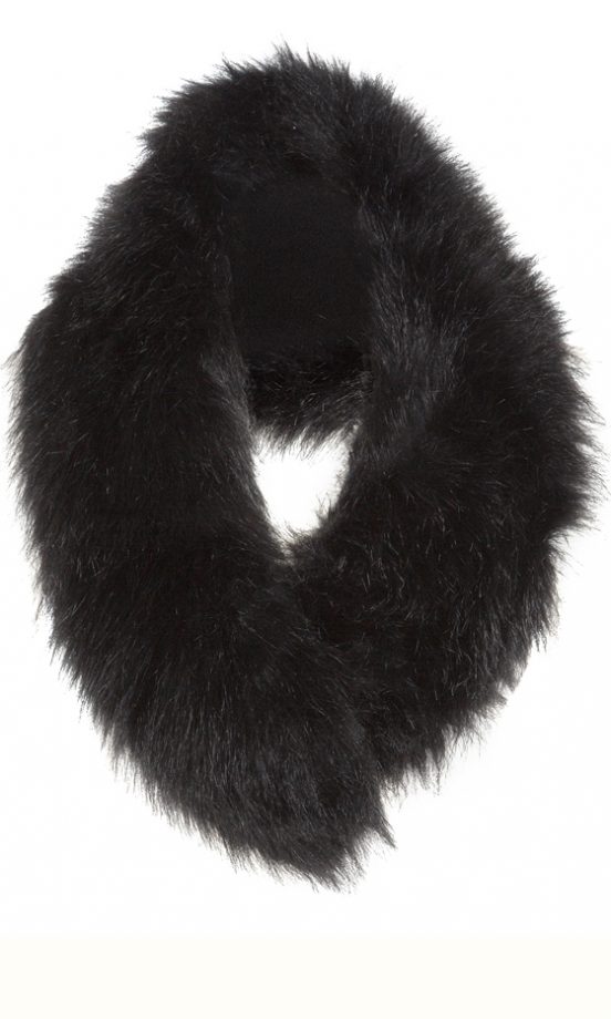 Matalan Fur Collar Scarf Black, £10