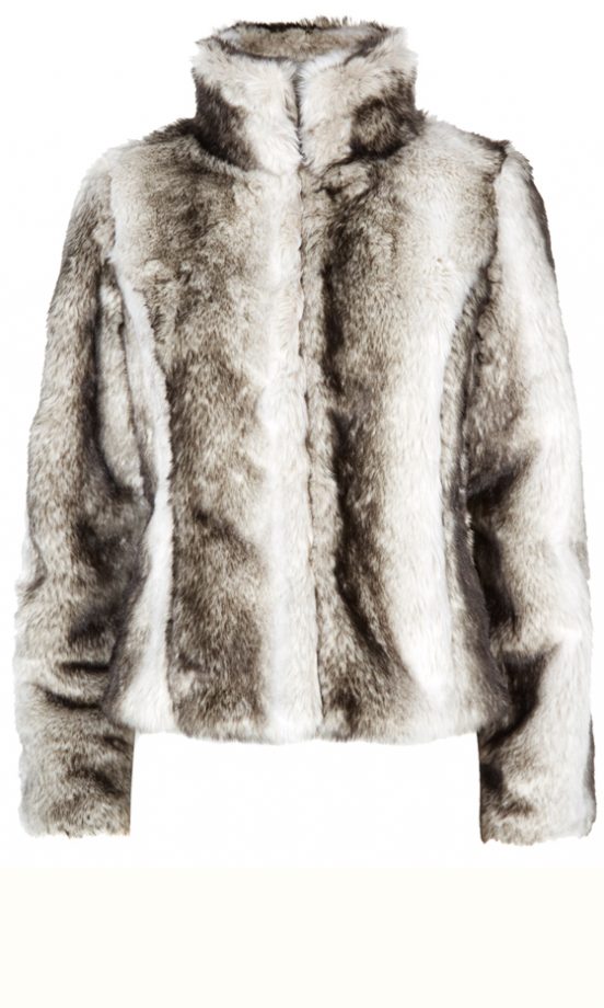 Matalan Grey Fur Coat, £35