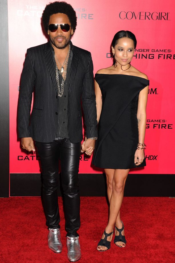 Lenny Kravtiz Bring His Daughter As His Date To The Hunger Games: Catching Fire Premiere In LA, 2013