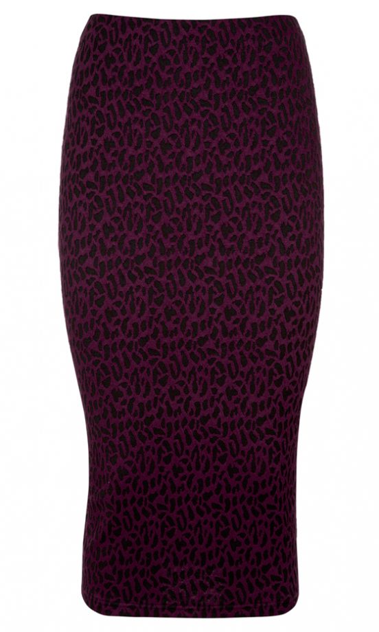 Matalan Leopard Ponte Pencil Skirt, £14