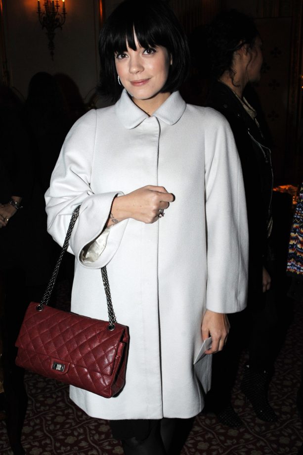 Lily Allen In White At The Miu Miu Launch, September 2010
