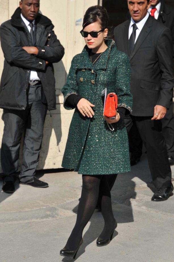 Lily Allen Looking Chic In Chanel At Paris Fashion Week, March 2011