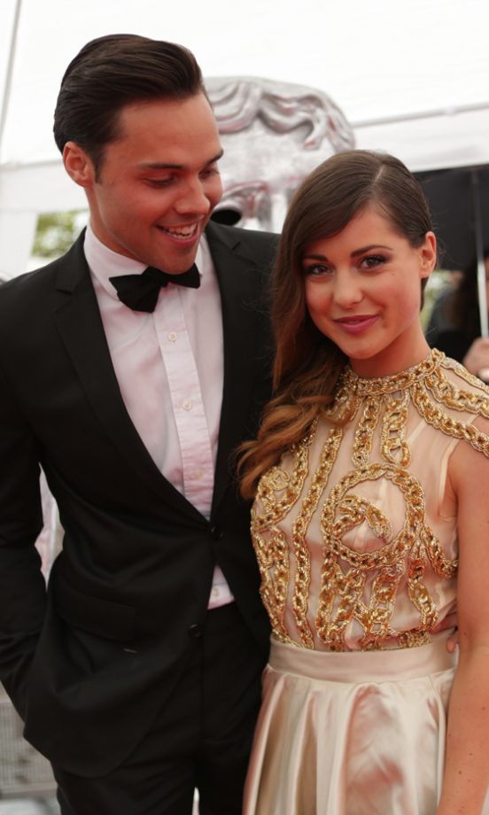 Andy Jordan Gives Louise Thompson The Look Of Love At The BAFTAs, 2013