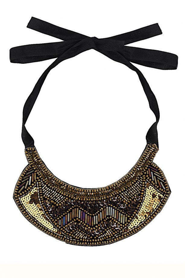 Matalan Beaded Fabric Collar Necklace, £12