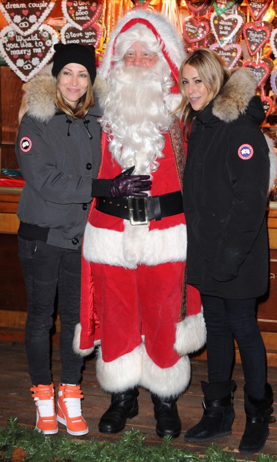 Natalie And Nicole Appleton Have A Family Night Out At Winter Wonderland In London, 2013