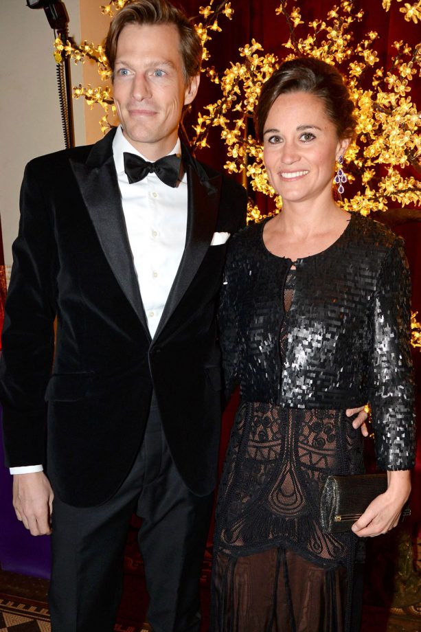 Nico Jackson And Pippa Middleton Go Matchy Matchy In Black At The Sugarplum Ball In London, 2013