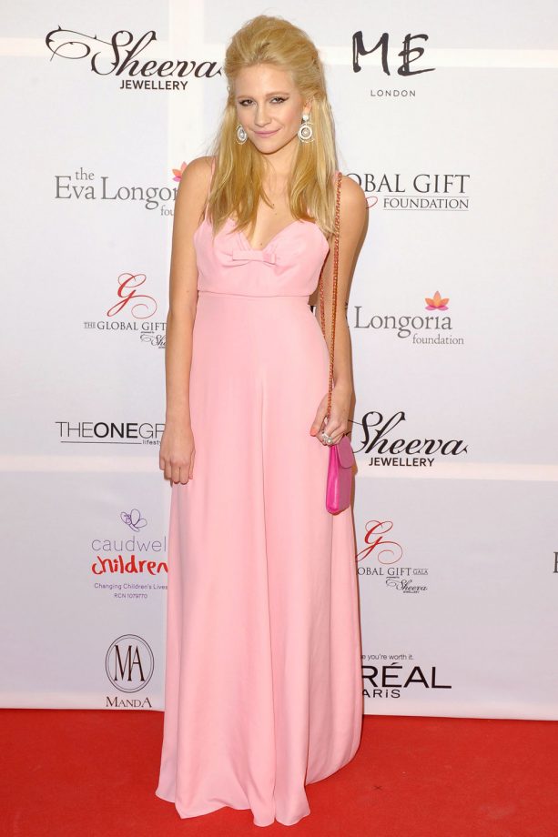 Pixie Lott Is Pretty In Pastel Pink At The Global Gift Gala In London, 2013