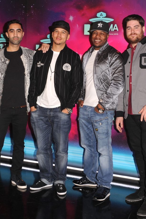 Rudimental Work Sports Bombers At The 20th MTV Europe Music Awards In Amsterdam, 2013