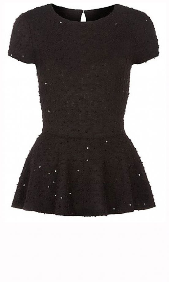 New Look Party Collection: Sequin Boucle Top, £19.99