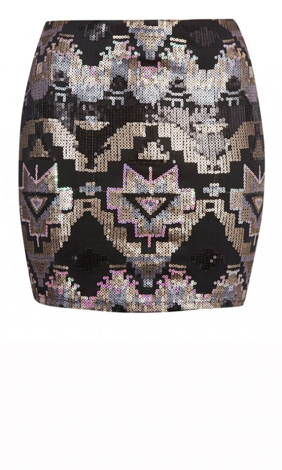 Sequin Patterned Skirt, £14