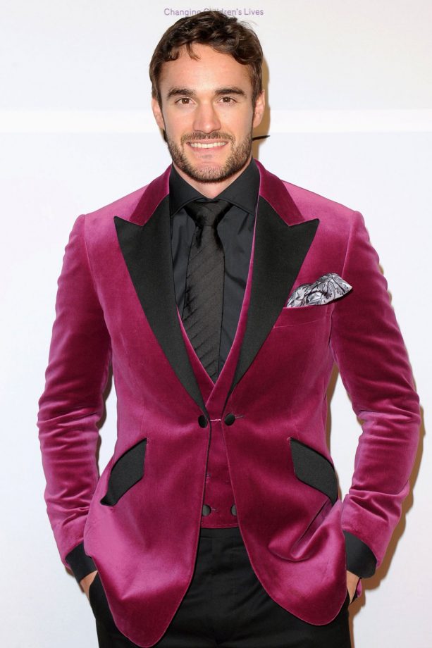 Thom Evans Opts For Crushed Velvet At The Global Gift Gala In London, 2013