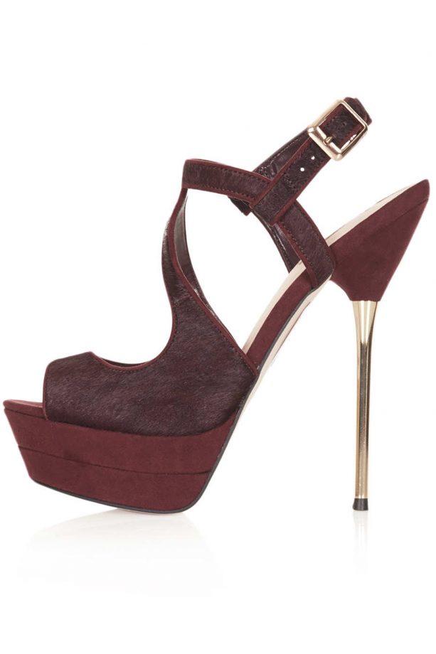 Topshop Likewise Metal Heels, £65