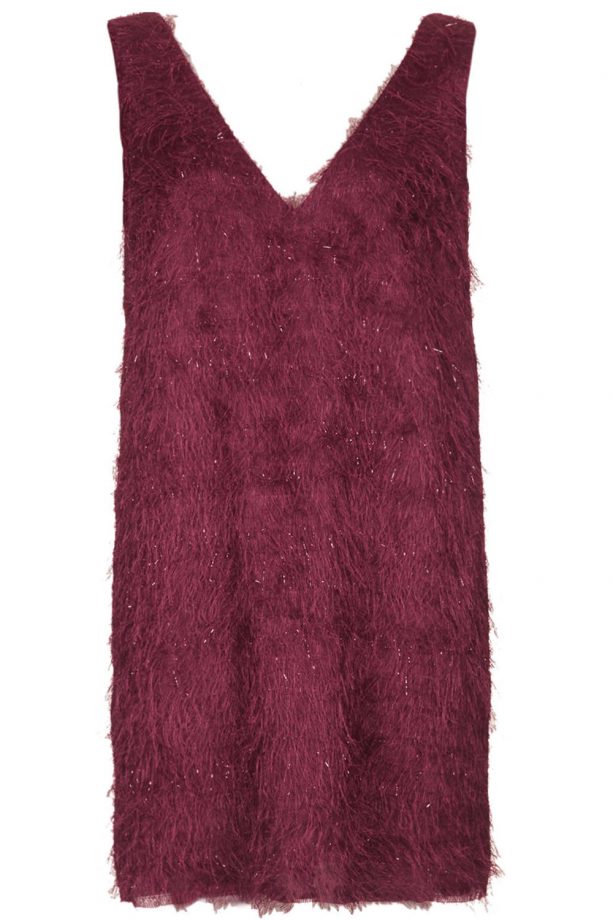 Topshop V Feather Fluff Dress, £50