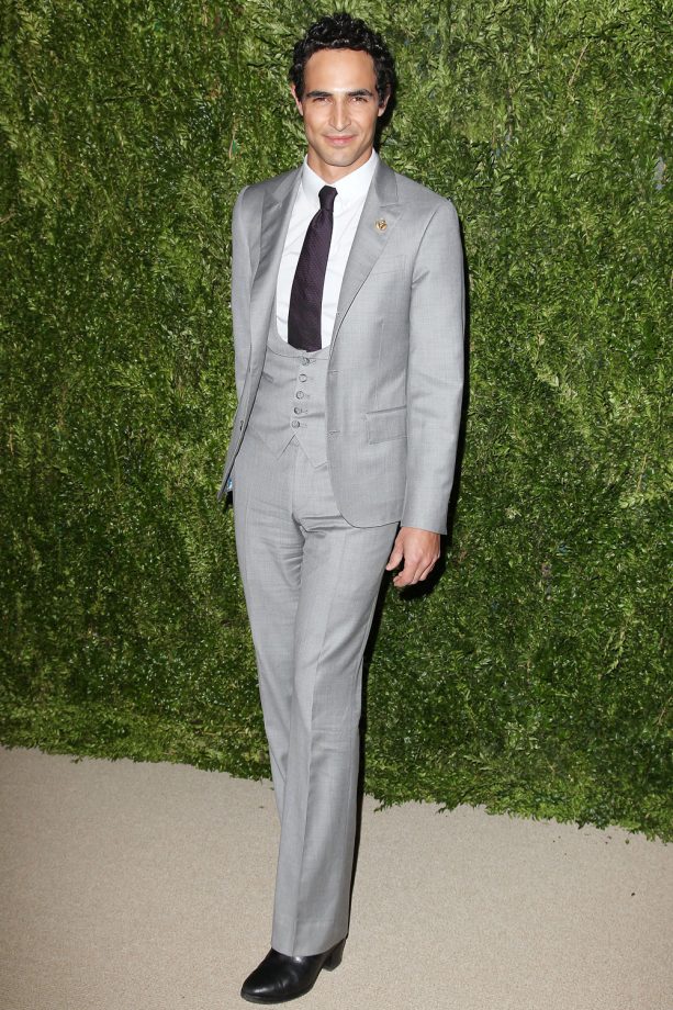 Zac Posen Looking Dapper In Silver At The CFDA Fashion Fund Awards, 2013